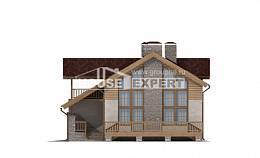 165-002-П Проект двухэтажного дома с мансардой, гараж, простой загородный дом из теплоблока Улан-Удэ, House Expert