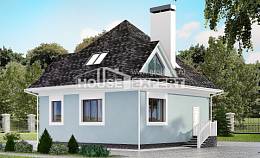 110-001-Л Проект двухэтажного дома с мансардным этажом, простой дом из твинблока Гусиноозерск, House Expert