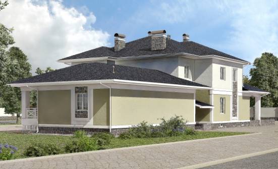 620-001-Л Проект трехэтажного дома, гараж, классический дом из твинблока, Гусиноозерск