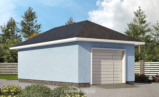 040-001-Л Проект гаража из пеноблока Гусиноозерск | Проекты домов от House Expert