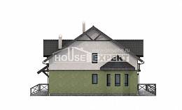 120-003-П Проект двухэтажного дома с мансардным этажом, простой загородный дом из пеноблока Гусиноозерск, House Expert
