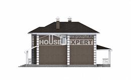 185-002-П Проект двухэтажного дома, компактный коттедж из бризолита Гусиноозерск, House Expert
